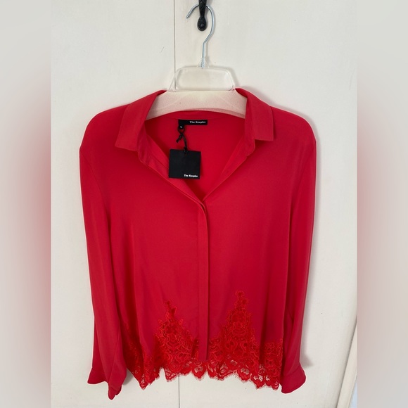 Brand new The Kooples Crepe and Lace Blouse (NWT) - Picture 10 of 13